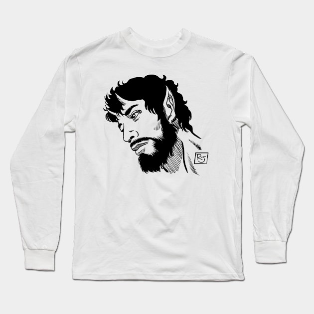 Satyr Long Sleeve T-Shirt by Roy J Designs